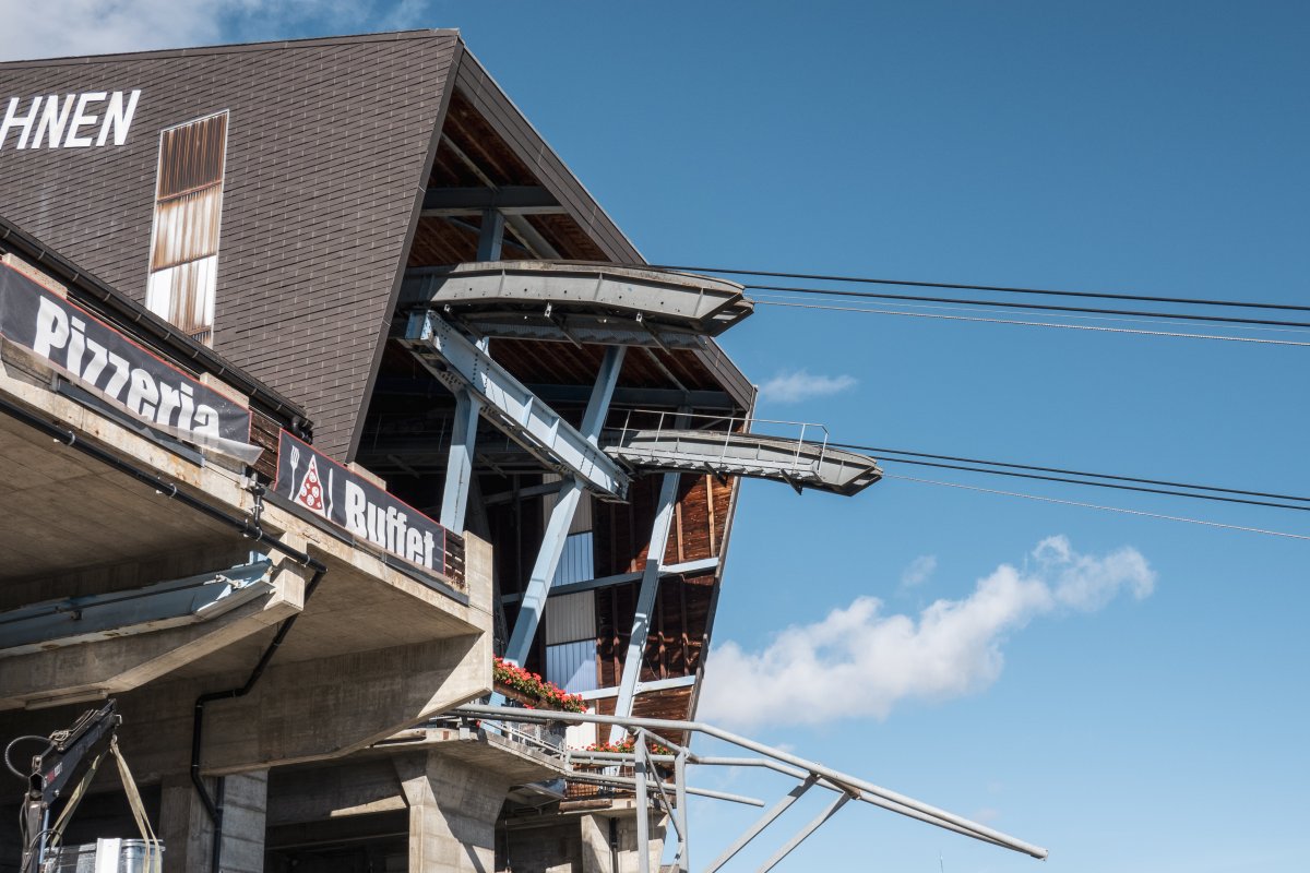 Bergstation der Luftseilbahn Mörel-Greich-Riederalp, Oktober 2021