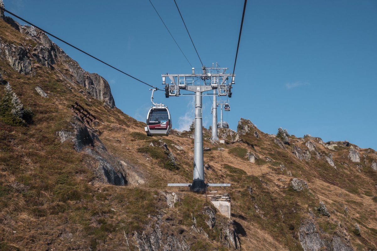 Kabinenbahn Blausee-Moosfluh, Oktober 2021