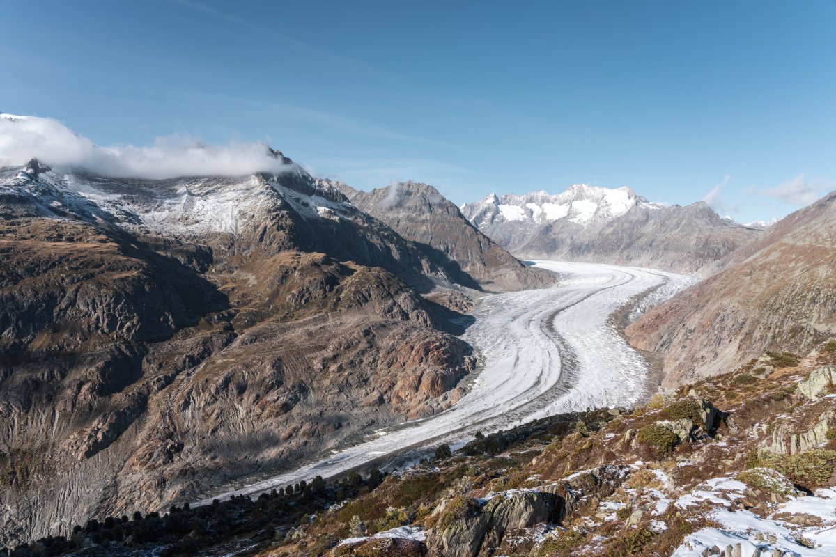 Aletschgletscher, Oktober 2021
