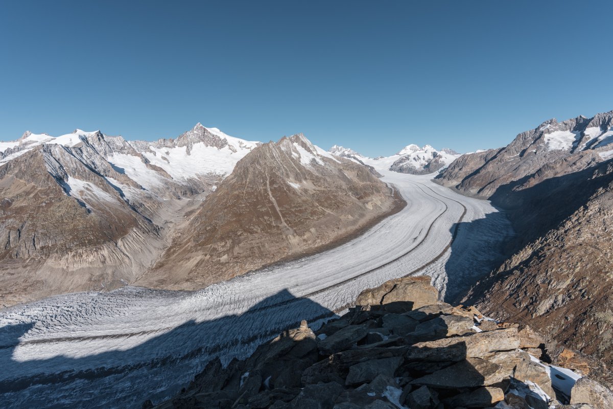 Aletschgletscher am Morgen