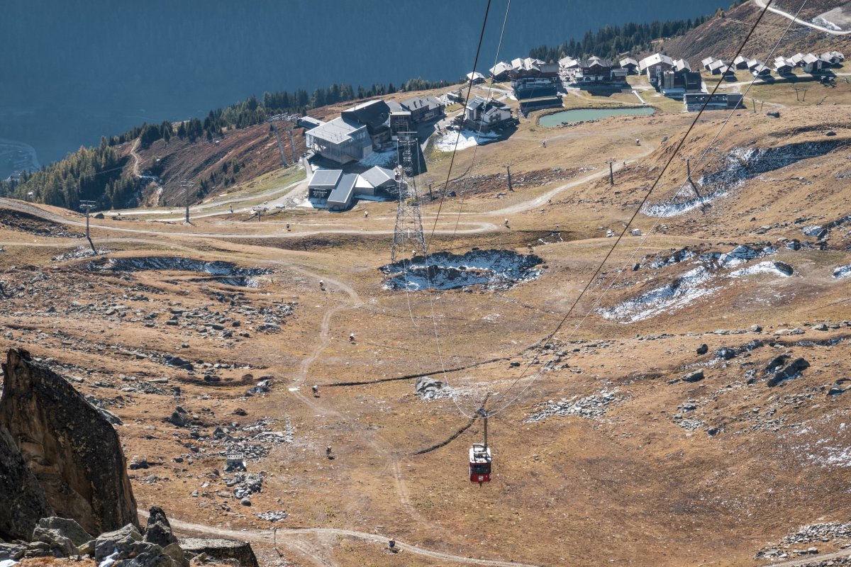 Luftseilbahn Fiescheralp-Eggishorn, Oktober 2021