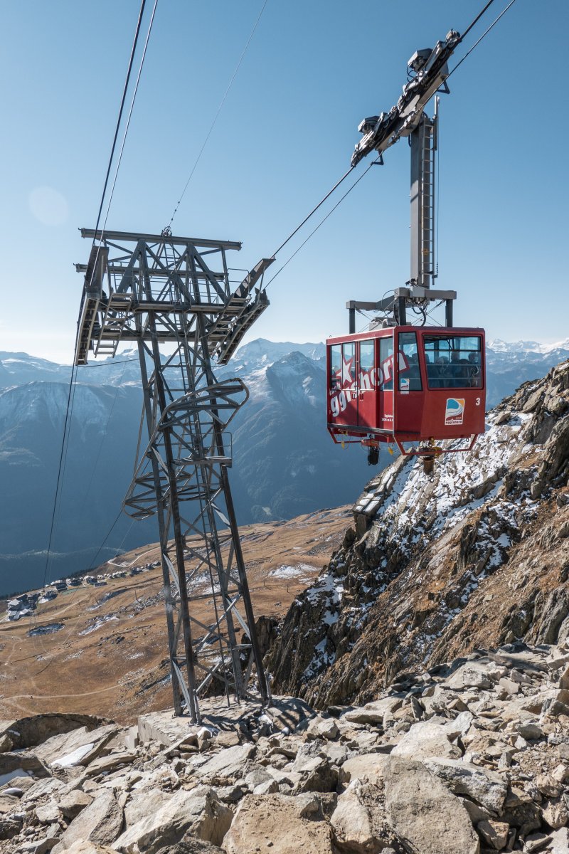 Seilbahn am Eggishorn in der Aletschregion