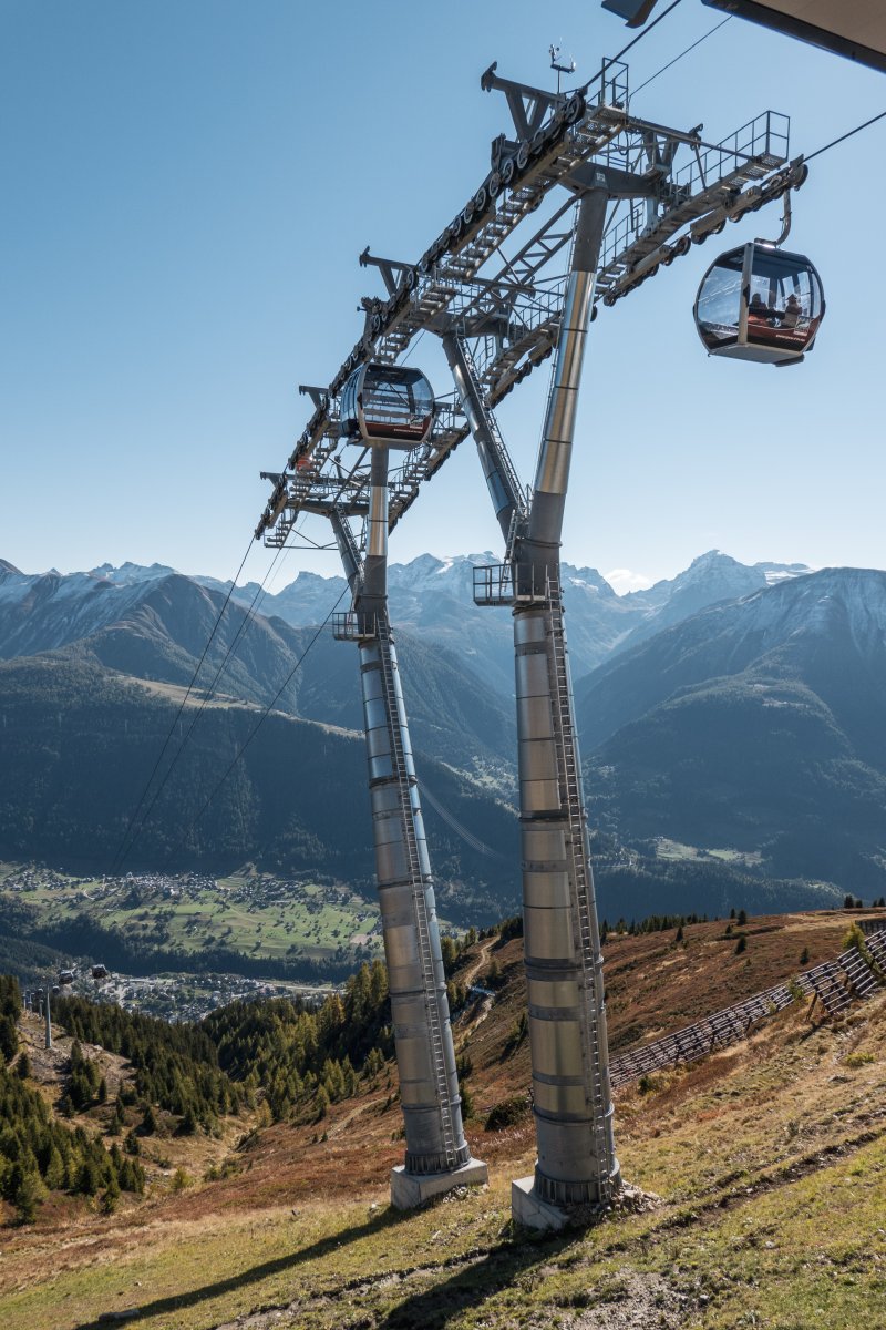Kabinenbahn Fiesch-Fiescheralp, Oktober 2021