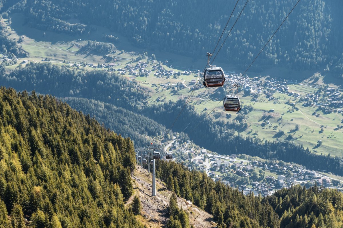 Kabinenbahn Fiesch-Fiescheralp, Oktober 2021