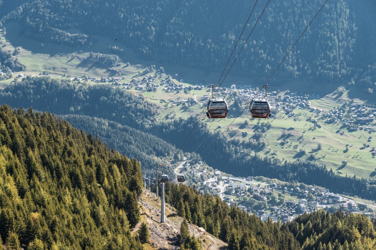 Kabinenbahn Fiesch-Fiescheralp, Oktober 2021