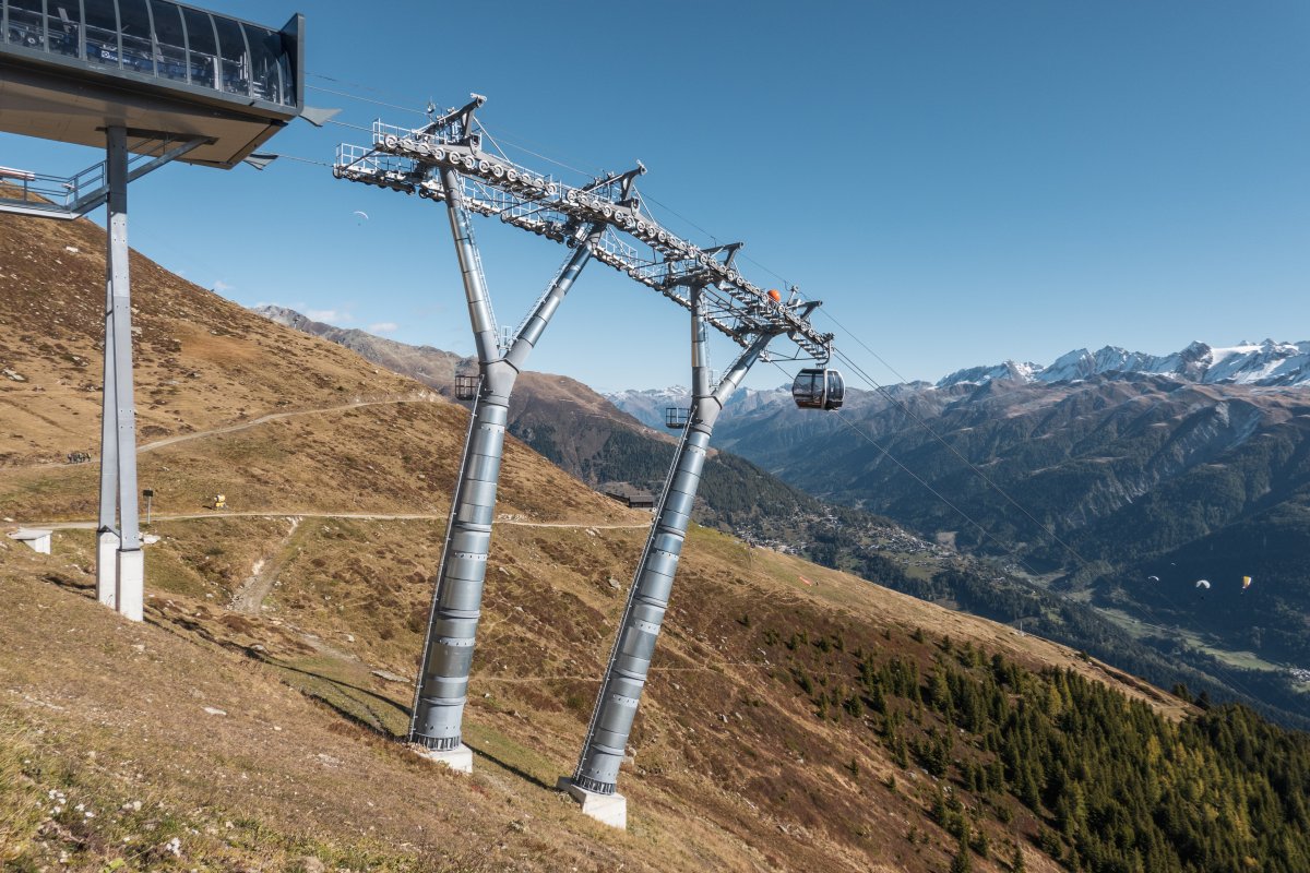 Kabinenbahn Fiesch-Fiescheralp, Oktober 2021