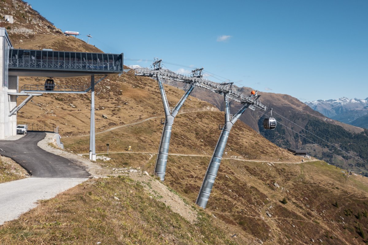 Kabinenbahn Fiesch-Fiescheralp, Oktober 2021