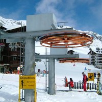 Talstationen der Schlepplifte Alpenrose, April 2006