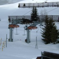 Bergstationen der Schlepplifte Alpenrose, April 2006