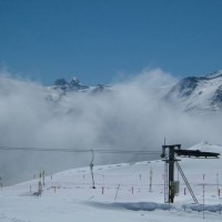 Bergstation des Schlepplifts Tanzboden, April 2006