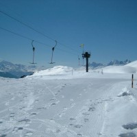 Bergstation des Schlepplifts Laxeralp 1, April 2006
