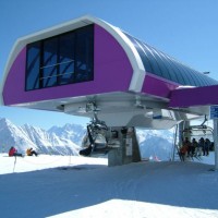 Bergstation der Sesselbahn Bettmeralp-Wurzenbord, April 2006