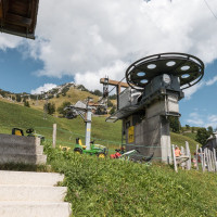 Talstation des Schlepplifts Bärenfall, September 2022