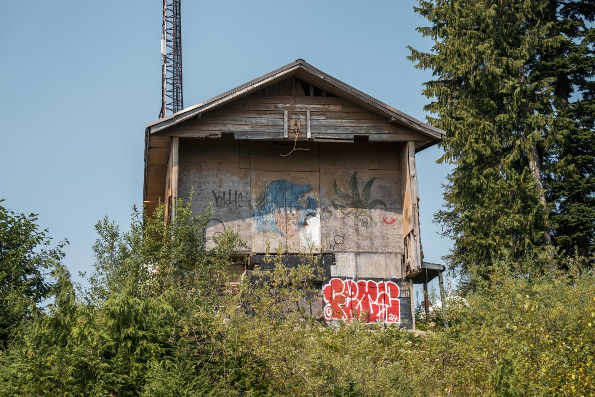 Bergstation der ehemaligen Sesselbahn Lodge, September 2024