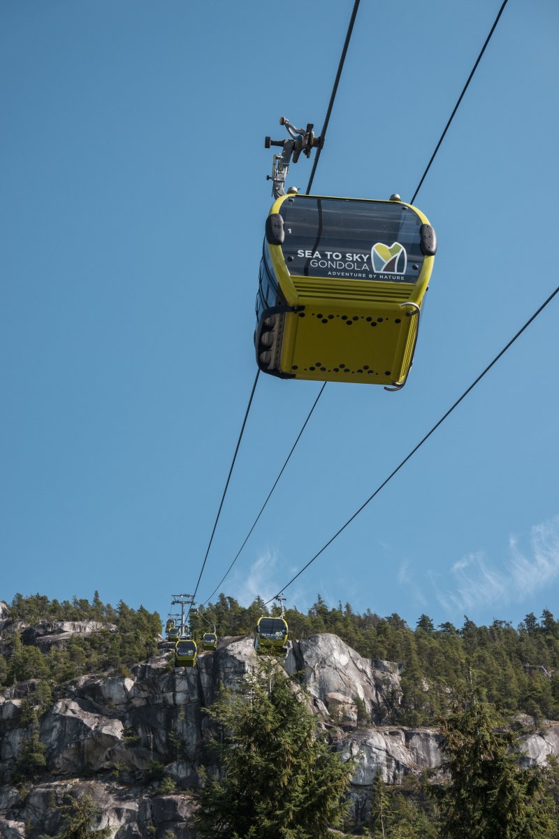 Kabinenbahn Squamish-Sea to Sky, September 2024