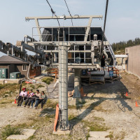 Talstation der Sesselbahn Peak, September 2024