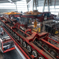 Bergstation der Kabinenbahn Peak to Peak, September 2024