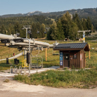 Talstation der Sesselbahn Olympic, September 2024