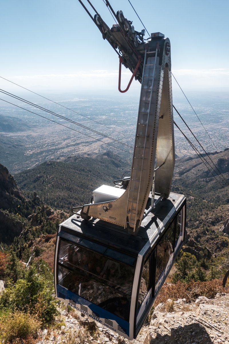 Luftseilbahn Albuquerque-Sandia Peak, Oktober 2024