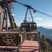 Bergstation der Luftseilbahn Albuquerque-Sandia Peak, Oktober 2024