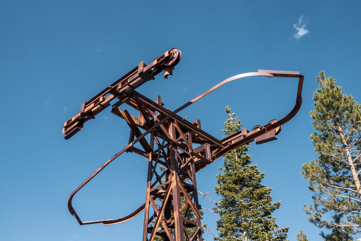 Stillgelegte Sesselbahn am Mount Rose, August 2024