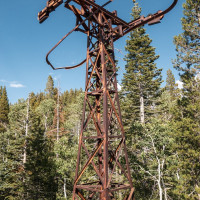 Stillgelegte Sesselbahn am Mount Rose, August 2024