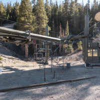 Talstation der Sesselbahn Mammoth Mountain 8, Oktober 2024
