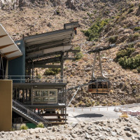 Talstation der Luftseilbahn Palm Springs, August 2024
