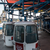 Talstation der Kabinenbahn Washington State Fair, September 2024
