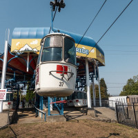 Talstation der Kabinenbahn Washington State Fair, September 2024