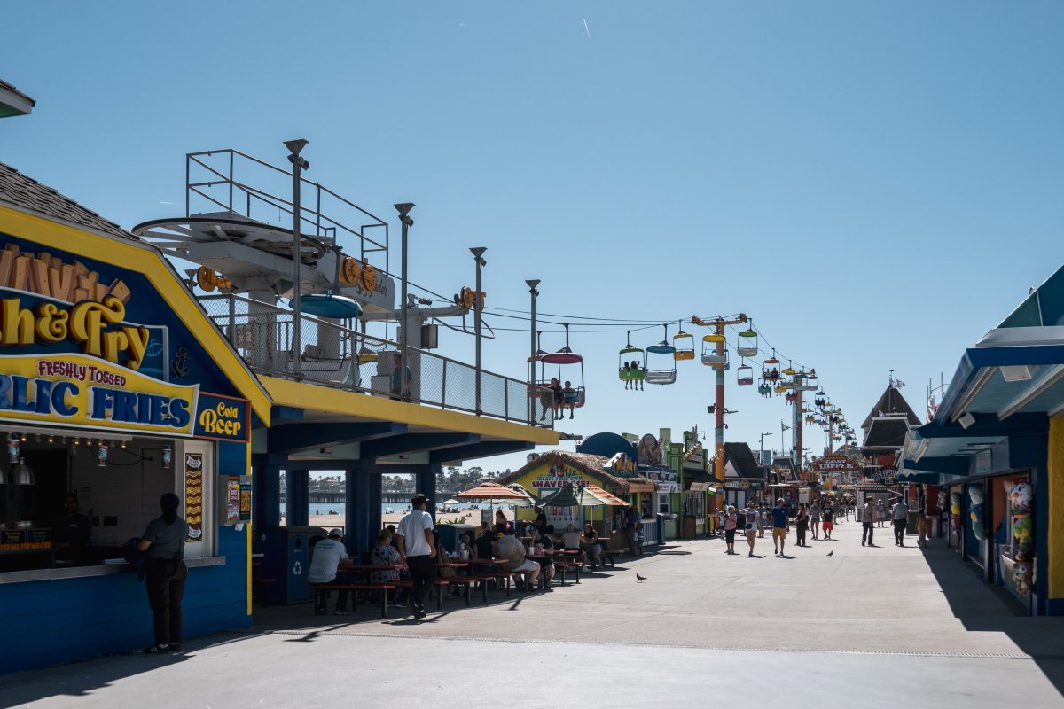 Sesselbahn Santa Cruz Beach Bordwalk, August 2024