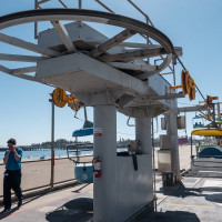 Bergstation der Sesselbahn Santa Cruz Beach Bordwalk, August 2024