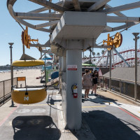 Bergstation der Sesselbahn Santa Cruz Beach Bordwalk, August 2024