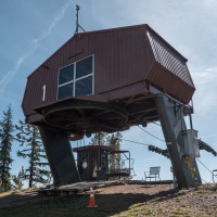Bergstation der Sesselbahn Silver Mountain 1, September 2024