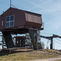 Bergstation der Sesselbahn Silver Mountain 1, September 2024