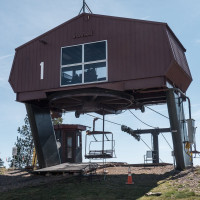 Bergstation der Sesselbahn Silver Mountain 1, September 2024