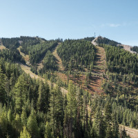 Blick zur Sesselbahn Silver Mountain 4, September 2024