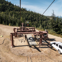 Talstation der Sesselbahn Silver Mountain 3, September 2024