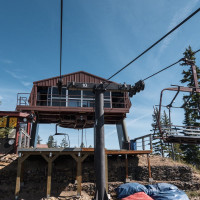 Bergstation der Sesselbahn Silver Mountain 3, September 2024