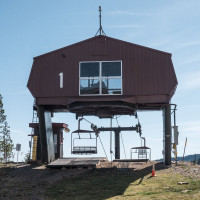 Bergstation der Sesselbahn Silver Mountain 1, September 2024