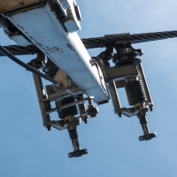 Klemme der Kabinenbahn Kellogg-Silver Mountain, September 2024