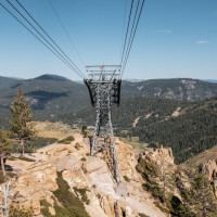 Luftseilbahn Squaw Valley-High Camp, August 2024