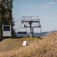 Bergstation der Sesselbahn Rustler, Oktober 2024