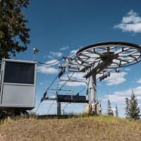 Bergstation der Sesselbahn Rustler, Oktober 2024