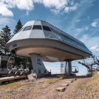 Bergstation der Sesselbahn Sunrise, Oktober 2024