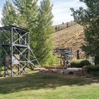 Talstation der Sesselbahn Ruud Mountain in Sun Valley, September 2024
