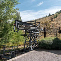 Talstation der Sesselbahn Ruud Mountain in Sun Valley, September 2024