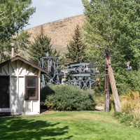 Talstation der Sesselbahn Ruud Mountain in Sun Valley, September 2024