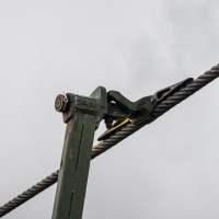 Klemme der Sesselbahn Half Dollar, September 2024