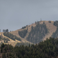 Skigebiet Bald Mountain in Sun Valley, September 2024